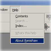 WiRE2 Help pulldown