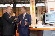 HRH The Duke of York visits the Renishaw stand at MACH 2010