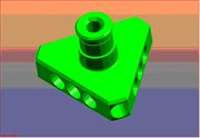 Model of typical complex part produced on Citizen lathes