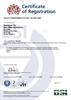BSI Management Systems ISO 9001-2008 certificate