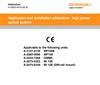 High power optical system application and installation addendum