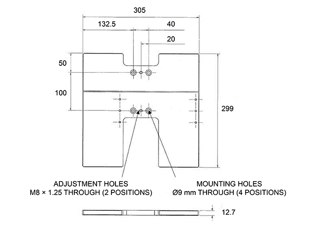 ACR  - dimensioned