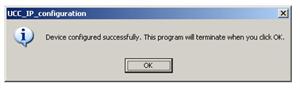Setting the IP address of the UCC2 or UCC2-2