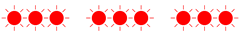 Visual diagnostics - Three grouped red flash
