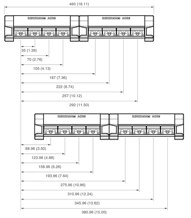 ACR3 dimensions - 8 ports