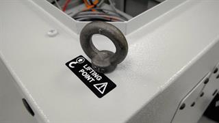 Eye bolts on cabinet