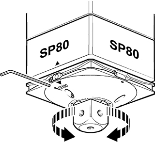 SH80 rotational stylus adjustment