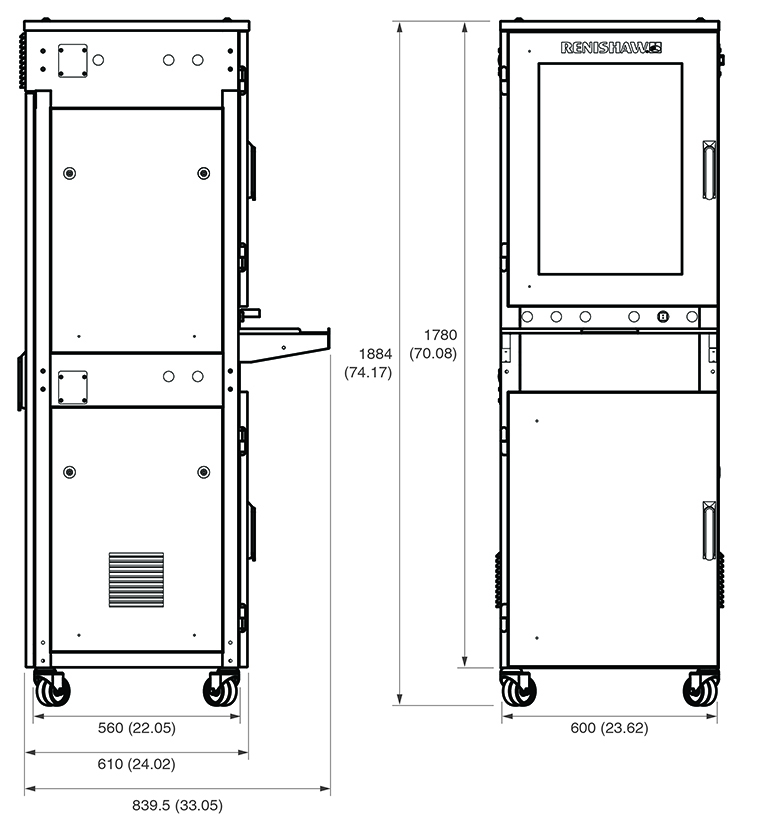 Kiosk - dimensions - no accessories