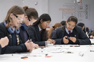 Denmark Road高中的学生参加STEM活动