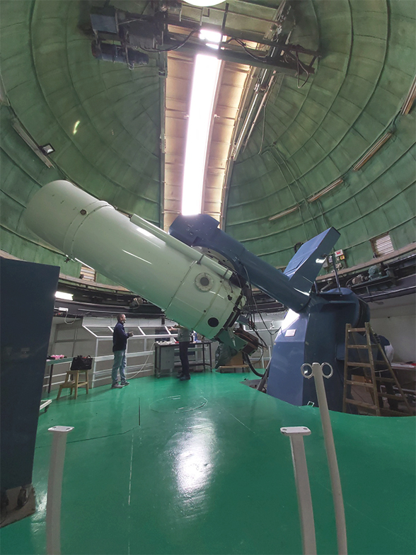 One-metre main telescope at the Wise Observatory