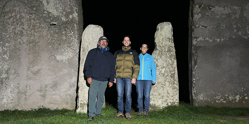 Team at Stonehenge