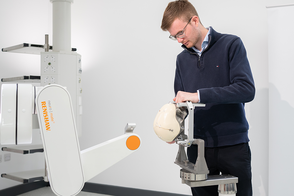 Aaron booth fitting a mimics head to neuromate