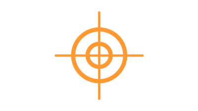 橙色图标 — 一个靶子