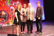 Roxanne Pollard receives her Young Engineer for Britain award