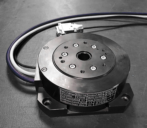 ATOM optical encoder in a mini rotary platform application