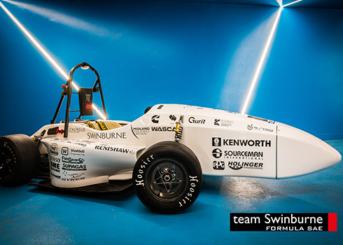 斯威本理工大学赛车团队的Formula SAE赛车及其新的轮胎套件