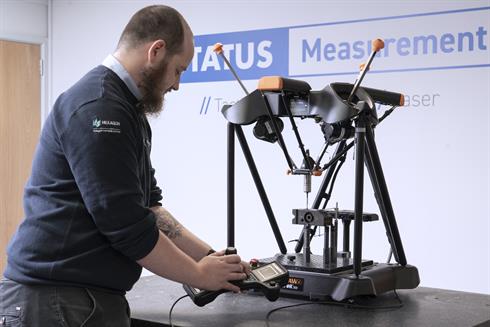 Engineer at Status Metrology using an Equator gauging system