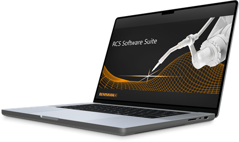 笔记本电脑上显示RCS Software Suite（软件包）初始屏幕