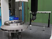 The Renscan 5™ system performing a rapid scan of the impeller diameter