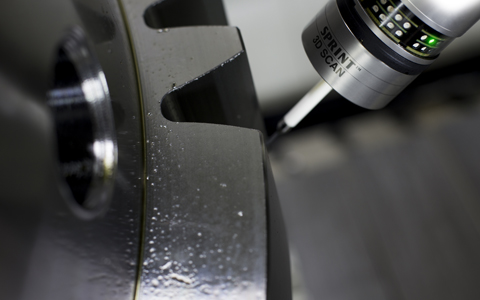 Gear profile measurement using the OSP60 scanning probe with SPRINT™ technology