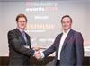 Renishaw's Philippe Reinders Folmer collects Award from Richard Stevenson, Editor of CS Magazine