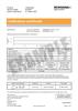 Certificate of calibration:  HS20 laser