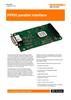 Data sheet:  RPI30 parallel interface