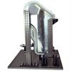 Sheet metal part being held to towers with adjustable slides