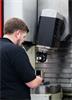 Engineer performing off-axis measurement test