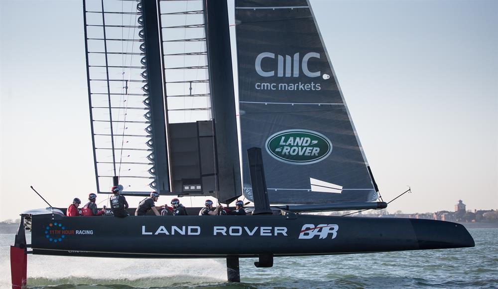 Land Rover BAR training on the Solent in T3 (c) Harry KH/Land Rover BAR
