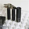 Steel part held with pin magnets and a standoff