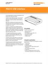 Data sheet:  RSU10 USB interface