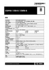 规格手册： OSP60 / OSI-S / OMM-S