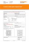 Form:  Custom vision plate request form