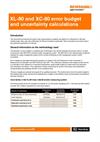 Application note:  Error budget and uncertainty calculations:  XL-80 and XC-80