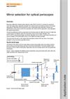 Application note:  Mirror selection for optical periscopes