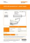 Leaflet:  ACR3 with powered port - power supply addendum