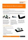 Data sheet:  Vision fixtures for Micro-Vu systems