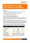 Application note:  QC20 ballbar error budget and uncertainty calculations