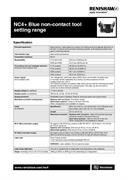 Data sheet:  NC4+ Blue non-contact tool setting system