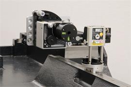 XK10 alignment laser system on machine casting